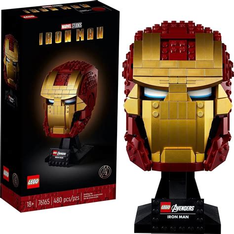 LEGO Marvel Avengers Iron Man Helmet 76165 Building Kit : Amazon.com.au ...