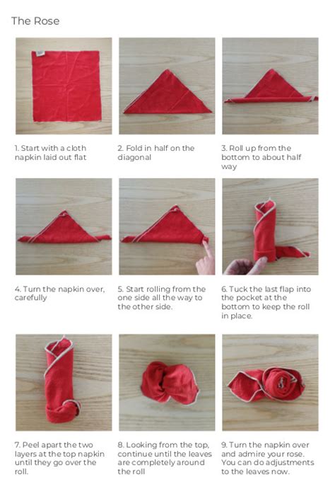 Cloth napkin folding – Dagmar Timler