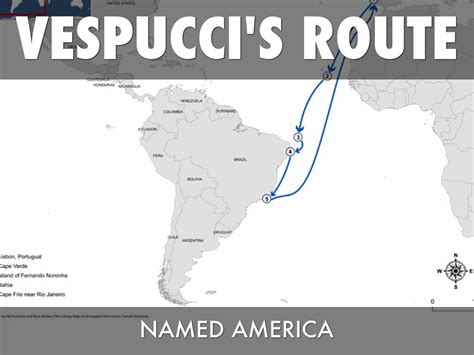 Amerigo Vespucci Voyage Route