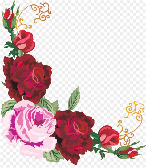 Flower Clip art - Flower Border png download - 1166*1654 - Free ...