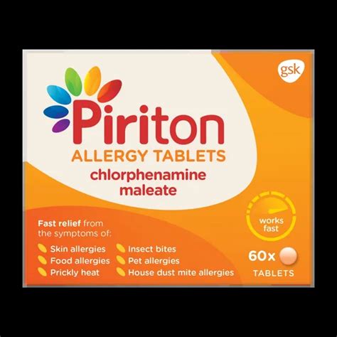 Piriton Allergy Tablets Pack of 60