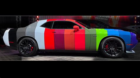 Dodge Challenger 'Paint Chip' wrap shows off all 14 colors for 2023 ...