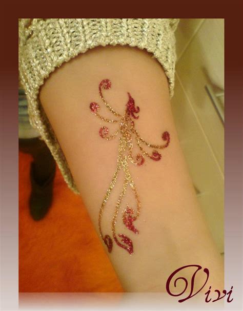 Latest glitter tattoo designs - Shimmery temporary tattoos