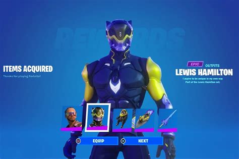 Lewis Hamilton Fortnite Icon Series Skin Info | Hypebeast