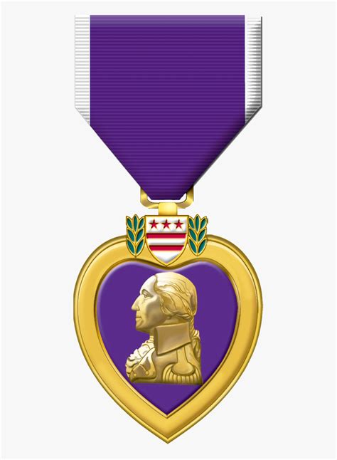 Medal Clipart Medal Valor - Purple Heart Military Award , Free ...