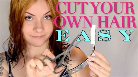 HOW TO CUT YOUR OWN HAIR! SUPER EASY! | Step by Step Tutorial - YouTube