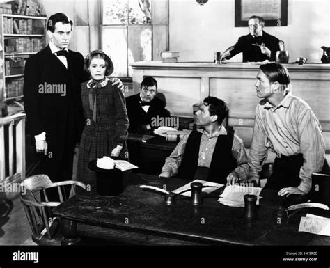 YOUNG MR. LINCOLN, front from left: Henry Fonda, Arleen Whelan, Eddie ...