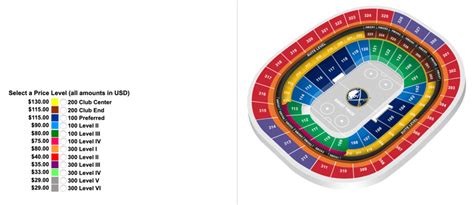 Buffalo Sabres Seating Chart With Seat Numbers | Elcho Table