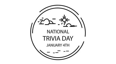 National Trivia Day – January 4, 2025