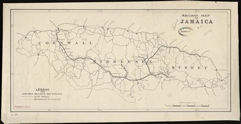 Railway Map of Jamaica. | Library of Congress