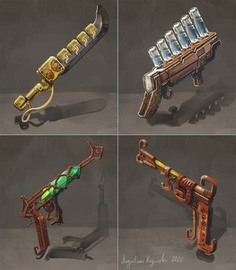 Steampunk Weapons by AugustinasRaginskis on DeviantArt