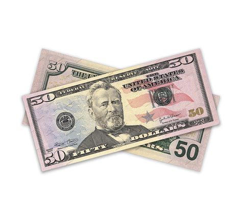 US 50 Dollar Bill Money PNG Graphic Banknote Front Back — drypdesigns