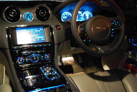 Jaguar XJ Interior at night - Driving Torque