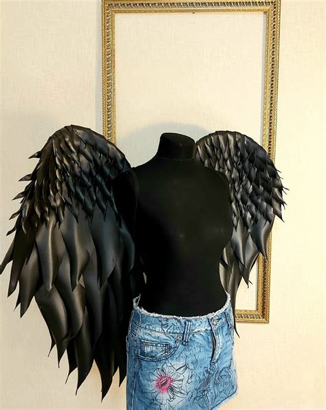 Black Gothic Wings Angel Wings Costume Victoria Secret Wings | Etsy