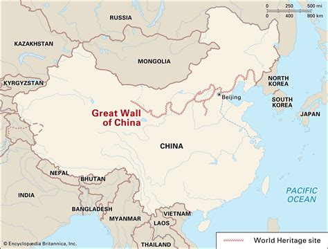 Great Wall Of China Map Location - Africa Map