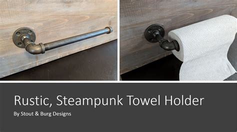 Industrial Rustic Paper Towel Holder Kitchen Storage - Etsy