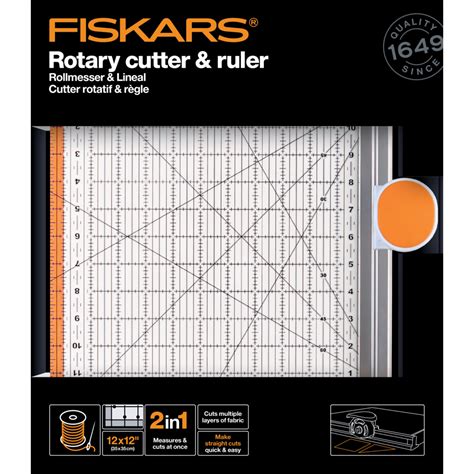 Rotary Cutter & Ruler Combo 12x12 Inch Ø45mm (1016264) - Craftlines B.V.