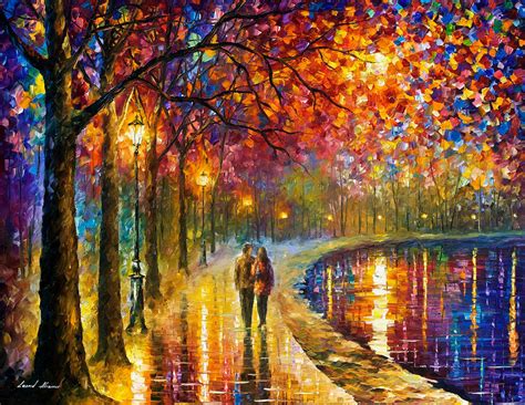 Spirits By The Lake - PALETTE KNIFE Oil Painting On Canvas By Leonid ...