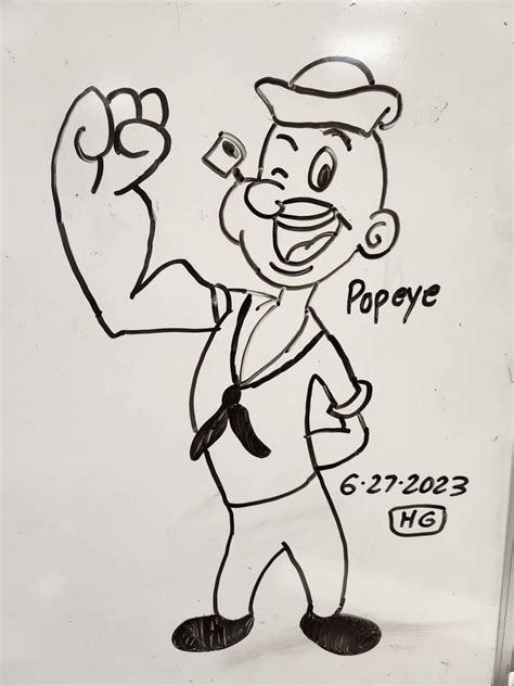 Popeye - 6-27-2023 by WhiteboardArtist on DeviantArt