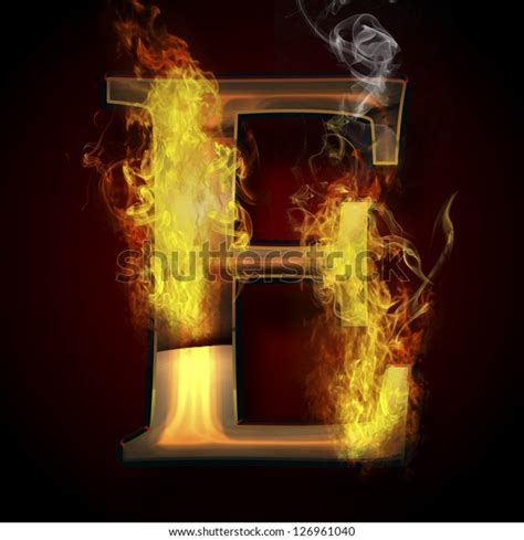 E Fire Letter Illustration Stock Illustration 126961040 | Shutterstock