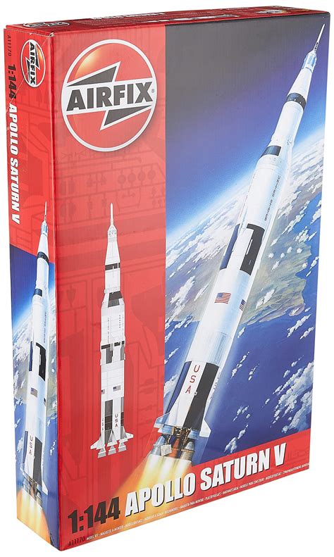 Airfix A11170 1:144 Scale Nasa Apollo Saturn V Rocket Model Kit ...