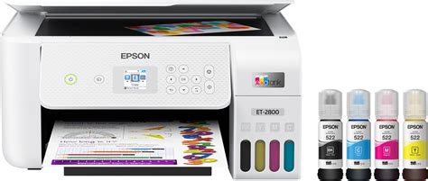 Epson ET-2800 EcoTank Wireless All-in-One Printer - White, With ...