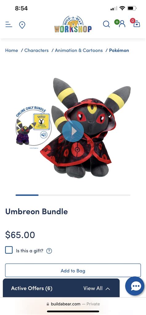 Umbreon back in stores?? 🤔🤔 : r/buildabear