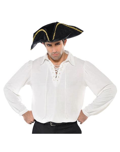 White Pirate Shirt Costume