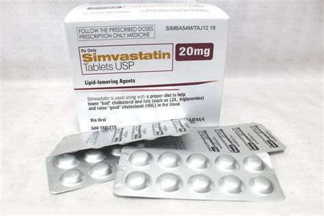 Simvastatin Tablets USP 20mg Taj Pharma - Taj Generics Pharmaceuticals ...