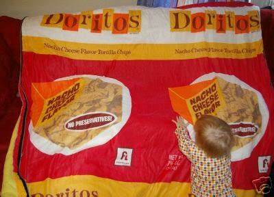 Vintage 1970's Doritos sleeping bag in good condition | #20193955