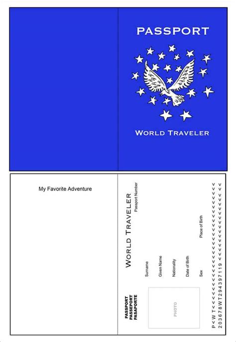 Printable Passport Template | Erika Printable