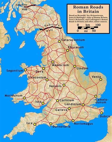 Roman Roads in Britain | Map of britain, Roman britain, Roman roads