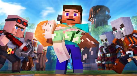 RISE OF THE PILLAGERS - Alex and Steve Life (Minecraft Animation) - YouTube