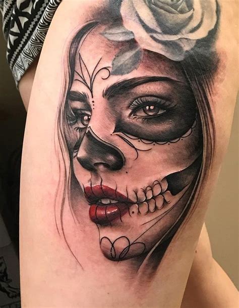 awesome Dia de los Muertos tattoo © tattoo artist Peyton 💓💓💓💓💓💓 | Skull ...