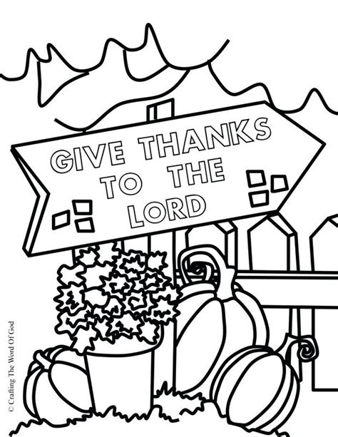 Give Thanks Coloring Page at GetColorings.com | Free printable ...