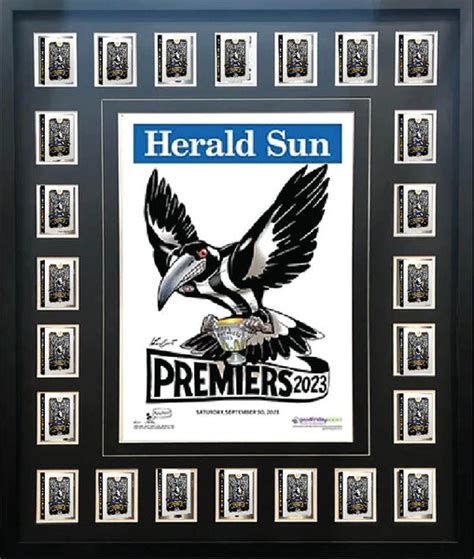 Collingwood 2023 WEG Poster With Cards Framed – memorabiliawarehouse