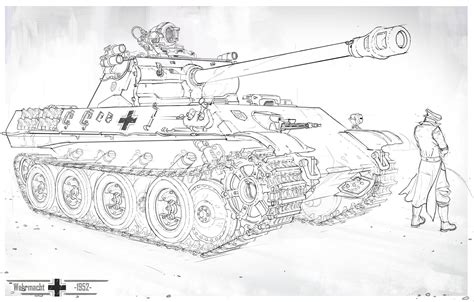 Art, Panther tank, Dieselpunk