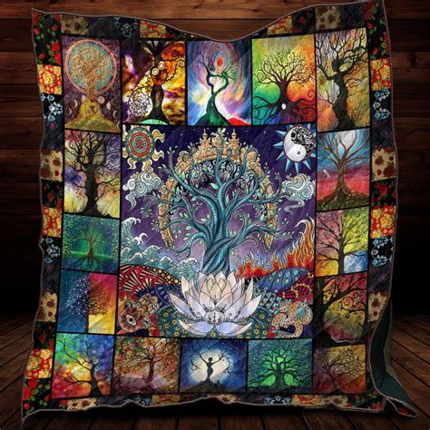 Tree of life 2 Quilt 3D Ph1100 | Quilts, Tree of life, Contour rug