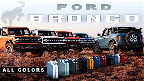 2022 Ford Bronco Exterior Colors