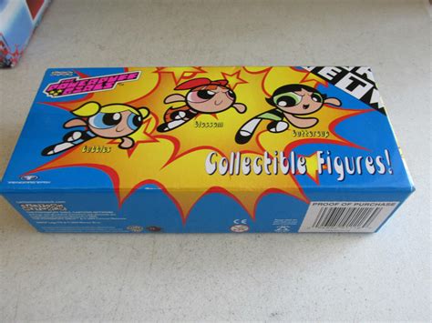 rare vintage Powerpuff girls set of three boxed figures collection ...