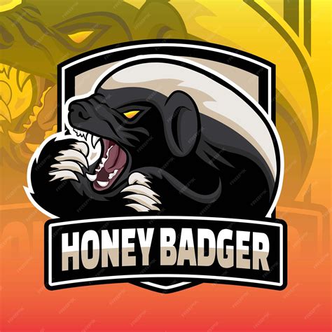 Honey Badger Cartoon Logo