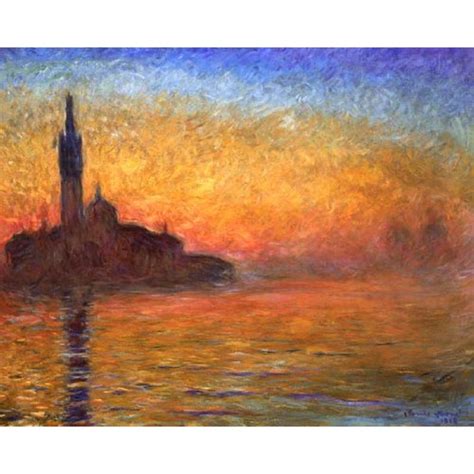 Claude Monet - Sunset in Venice - Walmart.com - Walmart.com