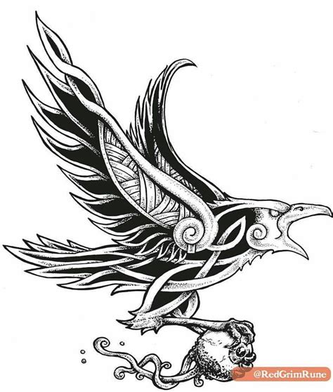 Pin by Norsemythology on Hip tattoos | Celtic raven tattoo, Celtic ...