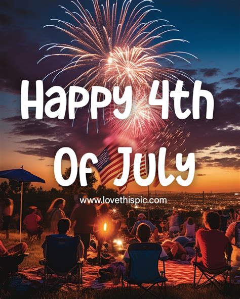 Happy 4th Of July With Crowd And Fireworks Pictures, Photos, and Images ...