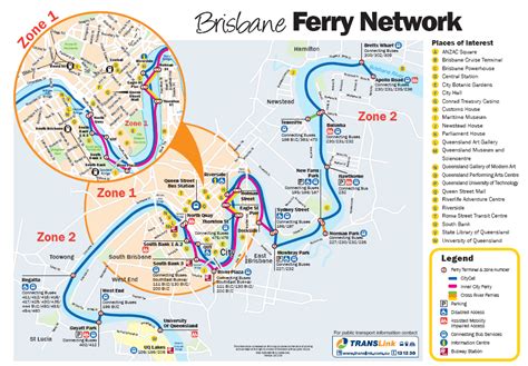 Ferry Map Brisbane ~ ONEIROITAN1