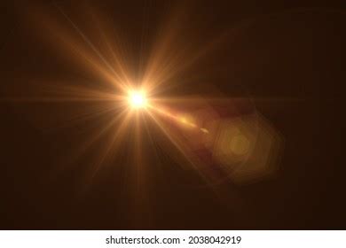 Beautiful Optical Lens Flare Effect On Stock Illustration 2038042919 ...