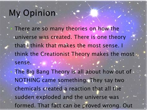 Universe Theories