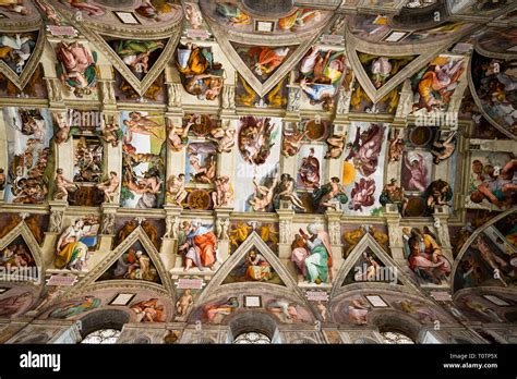 Sistine Chapel Ceiling Creation of Adam Stock Photo - Alamy