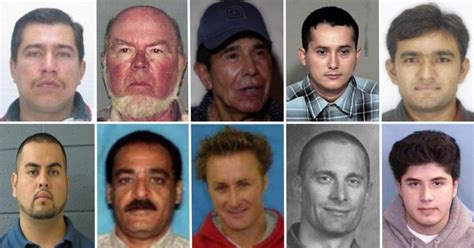 Here are the men on the FBI's "10 Most Wanted" list