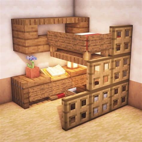 Minecraft Cool Bed Design - template